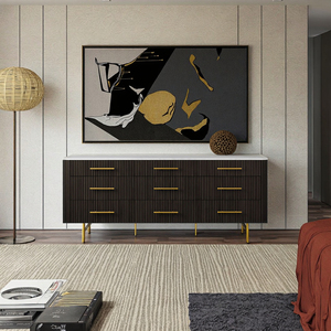 MYHOME <span class=keywords><strong>Commode</strong></span> à 9 tiroirs en bois de <span class=keywords><strong>chêne</strong></span> <span class=keywords><strong>massif</strong></span> au design <span class=keywords><strong>moderne</strong></span> avec plateau en pierre, haute qualité, personnalisable, durable, ensembles de meubles de chambre à coucher - Product Image 6