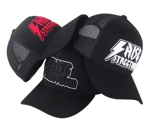 Bông Tùy Chỉnh 5 Bảng Điều Chỉnh Trucker Mũ Lưới Thêu Trucker Hat