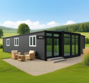 Maison préfabriquée en verre, pliable, 20 pieds, 40 pieds, portable, extensible, conteneur, maison mobile, 2, 3, 4, 5 chambres, mini-maison - Product Image 4