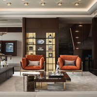 Ensemble de Mobilier de Salon Haut de Gamme Moderne en Cuir Centre de Divertissement Canapé Inclinable Porte-Gobelets Écologique Personnalisable