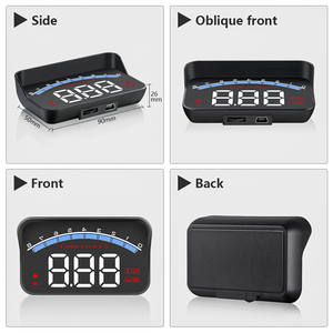 Affichage tête haute pour voiture WiiYii <span class=keywords><strong>2023</strong></span>, 3,5 pouces, avec compteur de vitesse en MPH, affichage tête haute sur pare-brise, électronique automobile - Product Image 3