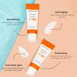 Birch Juice Sunscreen Spf 50 PA++++ Private Label Natural Korean Moisturizing UVB UVE <strong>Sun</strong> Screen <strong>Cream</strong> <strong>Face</strong> for Black Girl - Product Image 2