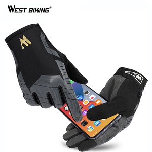 Guantes de Ciclismo WEST BIKING Unisex de Dedos Completos, Resistentes al Viento, Frescos, Antideslizantes, con Pantalla Táctil, para Bicicleta de Montaña, Carretera y Esquí - Product Image 4