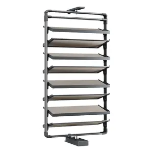 Wholesale Collapsible Foldable Living Room Multi Layer Stand Storage Modern Home Store Display Rotating 360 Furniture Shoe Rack