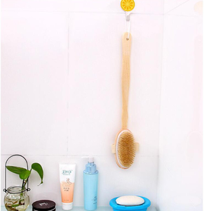 Eco-Friendly Long Handle Dual Purpose Wooden <strong>Bath</strong> <strong>Brush</strong> - Product Image 6