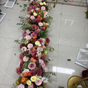 ดอกกุหลาบประดิษฐ์หลากสีขนาด 1.8 เมตร จัดเรียงอย่างสวยงาม งานแฮนด์เมด สำหรับตกแต่งงานแต่งงาน ดอกบานเต็ม พร้อมใช้เป็นพรมดอกไม้ - Product Image 2