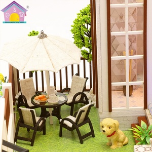 <span class=keywords><strong>2021</strong></span> Offre Spéciale nouvel An Cadeaux non assemblé en bois maison jouet pour la boutique de cadeaux avec des poupées - Product Image 2