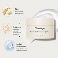 Masque de nuit hydratant et éclaircissant végétalien pour peau de verre, à base de probiotiques de riz coréen, en gelée barrière, pour OEM/ODM en gros