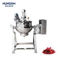 Confiture faisant la machine de fusion de sirop cuiseur à double paroi en acier inoxydable avec mélange d'émulsifiant à pommade