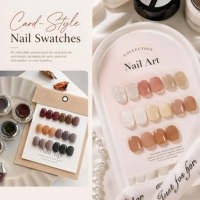 Livre de nuanciers de vernis à ongles en gros, présentoir en acrylique, fournitures pour ongles, pour gel UV, logo personnalisé, nuancier professionnel pour salons