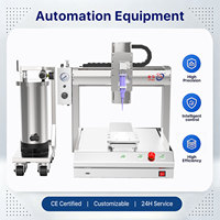 Machine de distribution de colle CCD à 3 axes pour bureau, avec alignement par points de marquage pour la petite électronique