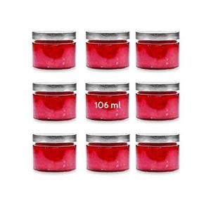 Barattoli di vetro ermetici da 106 ml con coperchio a vite nero alto - Product Image 3