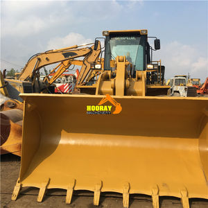 Chargeuse sur pneus Caterpillar 966G d'occasion avec pelle arrière et chargeuse frontale, moteur diesel, capacité de charge nominale de 6 tonnes, à vendre - Product Image 6