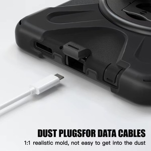 Ốp bảo vệ vỏ giáp xoay 360 cho Samsung cho Galaxy Tab A9 Vỏ máy tính bảng 3 trong 1 bằng nhựa cứng có dây đeo vai chân đế - Product Image 3