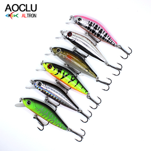 AOCLU Meilleure vente Leurre de pêche coulant Minnow 55mm 5.5g ABS <span class=keywords><strong>Jerkbait</strong></span> Wobbler Hard Bait avec hameçons VMC pour saumon de rivière - Product Image 6