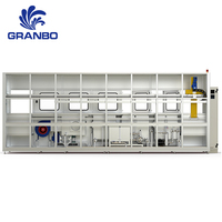 Máquina de Limpieza Ultrasónica Industrial Automática GRANBO de 135L con 5 Tanques, PLC, HMI y Manipulador Mecánico