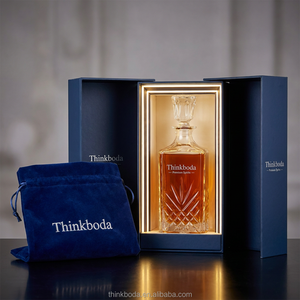 Solution intégrée pour spiritueux : Bouteille de <span class=keywords><strong>Tequila</strong></span> 750 ml en verre conique rond, coffret cadeau rigide, personnalisation de l'étiquette, agence de branding - Product Image 2