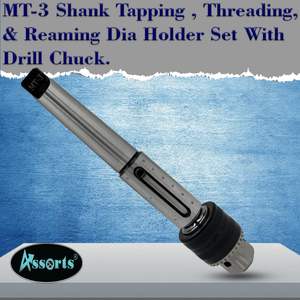 MT3 Assort Imperial Tap Die Set Alloy Steel Tapping <b>Threading</b> Reaming Die Holder Drill Chuck Tin Coated 16mm X 5 Metric 1.9kg - Product Image 6