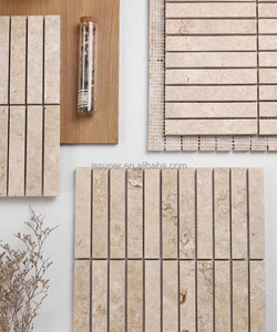 Style ancien moyen riz mat trou blanc longue pierre <span class=keywords><strong>de</strong></span> chaux mosaïque <span class=keywords><strong>salle</strong></span> <span class=keywords><strong>de</strong></span> <span class=keywords><strong>bain</strong></span>, espace commercial chez l'habitant carreaux <span class=keywords><strong>de</strong></span> sol, marbre - Product Image 1