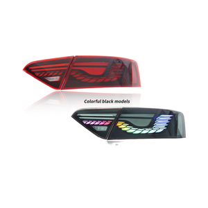 Luci LED a Scaglie di Drago JUSHUN per <span class=keywords><strong>Audi</strong></span> A5/A5L 2008-2016, Nuovo Colore <span class=keywords><strong>OLED</strong></span> Blu, 12V, Opzioni Rosso o Nero - Product Image 3