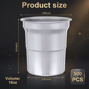 <span class=keywords><strong>Gobelet</strong></span> en aluminium jetable personnalisé avec logo, 9 oz, 16 oz, 20 oz, recyclable, <span class=keywords><strong>réutilisable</strong></span>, pour <span class=keywords><strong>bière</strong></span>, boissons froides, camping, fête, vente en gros, OEM, ODM - Product Image 3