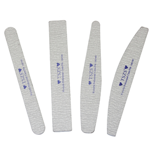 TSZS Beauty Nail Nhà Cung Cấp Mẫu Miễn Phí Nail Tập Tin BOOMERANG Thiết Kế Trắng Cong Nail Tập Tin - Product Image 1