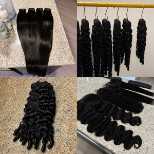 Extensiones de Cabello Virgen Remy Vietnamita Super Double Drawn con Trama, Cabello Crudo con Cutícula Alineada, Liso Extremo, Proveedor Confiable - Product Image 4