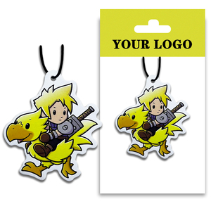 Papel colgante de fragancia con logotipo personalizado de aroma fuerte de alta calidad, ambientadores de aire de coche con forma troquelada personalizados con logotipo - Product Image 2