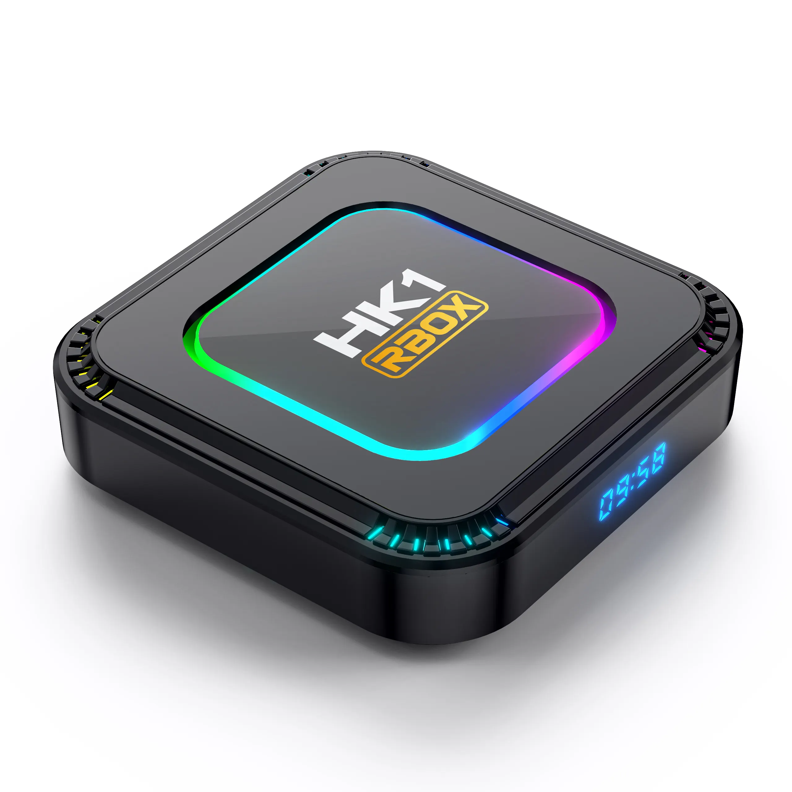HK1 RBOX K8 Android 13 TV BOX RK3528 8K RGB Light WiFi6 Dual WiFi BT5.0 Decodificación de video Reproductor multimedia 100M Ethernet