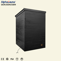 Sauna électrique d'intérieur et d'extérieur pour villa, en cèdre japonais, design traditionnel et moderne, élégant, léger, personnalisable, vente en gros d'usine