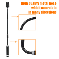 Microphone dynamique à col de cygne mobile pour DJ, prise de mixeur à trois broches, Plug and Play avec microphone dynamique XLR pour spectacle sur scène