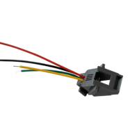 Conector de teléfono con cable RJ12 RJ11 6 pole 6P6C cabeza de cristal conector de chasis hembra cable 623K
