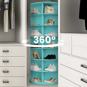 Oy Pvc Rotating <b>Shoe</b> Rack 7 Layer Multi Purpose <b>Storage</b> Shelf For Bedroom And Living Room - Product Image 2