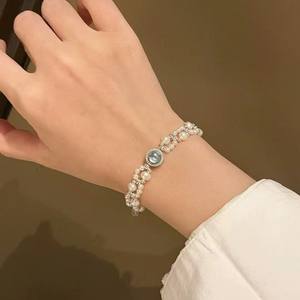 Bracelet en fil de mode en gros avec design en argent pur intégral, nouvelle perle d'eau douce élégante et stylée pour la vente au détail et en gros - Product Image 3