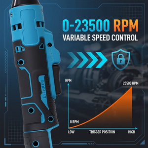 Clé à cliquet électrique sans fil Podofo <span class=keywords><strong>18V</strong></span> 45NM 33Ft.lbs 3/8'' pour réparation automobile, démontage à angle droit, outils électriques de réparation de vis, ODM - Product Image 2
