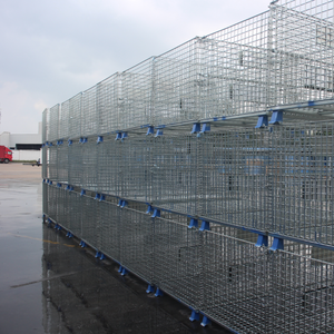 Soluzione di Stoccaggio ad Alta Densità: Gabbie Metalliche Impilabili |   Massimizza lo Spazio Verticale nell'Inventario Gestito (Lean Warehousing) - Product Image 1