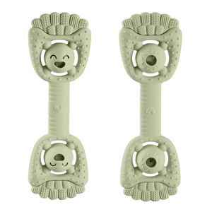 Jouet <span class=keywords><strong>de</strong></span> <span class=keywords><strong>dentition</strong></span> et hochet en silicone <span class=keywords><strong>de</strong></span> qualité alimentaire pour bébé, en forme <span class=keywords><strong>de</strong></span> <span class=keywords><strong>fraise</strong></span>, souple et confortable, pour nouveau-nés - Product Image 4