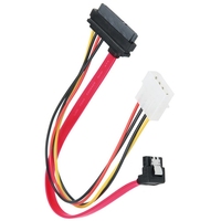 Cable SATA personalizado de 22P a 7P con curva + IED Disco duro macho grande 4P y Cable de datos de unidad óptica 7 + 15P Cable de alimentación IDE
