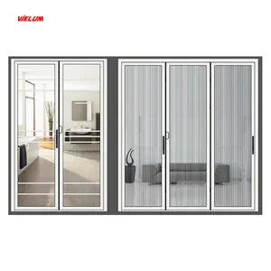 Factory Directly Wholesale Superlative Performance Doors Mall Folding Door Aluminum Alloy Frame Bi-Fold Doors