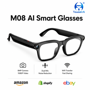 Gafas Inteligentes con IA, Grabación de Fotos de 8MP, Grabadora 1080P, Conversación, Descarga por Wifi, IP65, TR90 - Product Image 1