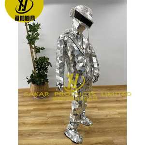 Personnalisé Future Technologie Cosplay Miroir Robes Échasses Hommes Femme Costume Spectacle Espace Scène <span class=keywords><strong>Robot</strong></span> Porter Halloween Cosplay Carnaval - Product Image 4