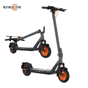 Trottinette électrique pliable à 2 roues, 48V, 600W, 10 pouces, avec batterie de 10.4 Ah et application multifonctions, avec lumières LED colorées - Product Image 1