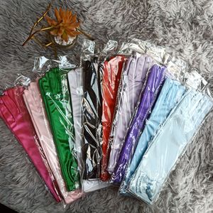 <span class=keywords><strong>Gants</strong></span> longs pour enfants, accessoires de photographie, bleu, rose, jaune, vert, accessoires de princesse, Costume de fête Elsa pour enfants - Product Image 3