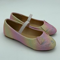 Nouvelles Chaussures Décontractées pour Bébé Fille, Style 2023, Vente en Gros, Tendance Automne-Printemps-Été, Ballerines Souples à Bout Fermé avec Bande Élastique et Lumières