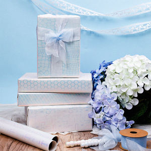 Rollo de papel de lujo de cumpleaños de Navidad personalizado al por mayor de fábrica 43cm X 300cm papel de regalo para embalaje - Product Image 6