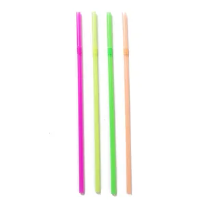 food grade Eco-friendly giant pp clear pajillas plastic spoon straw disposable jumbo pearl boba drinking straw