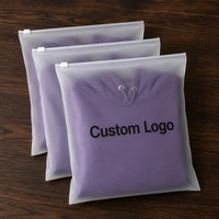 Bolsa de Plástico con Cierre Deslizante Mate y Logotipo Personalizado, Bolsa con Cierre Hermético para Empaquetado de Ropa de Marca en Comercio Electrónico, al por Mayor