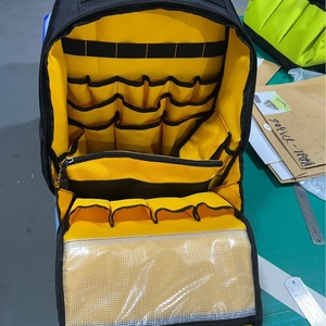 Heavy-Duty chuyên nghiệp đa Túi Oxford vải không thấm nước cứng dưới máy tính xách tay tay áo công cụ Ba lô với dây kéo - Product Image 5