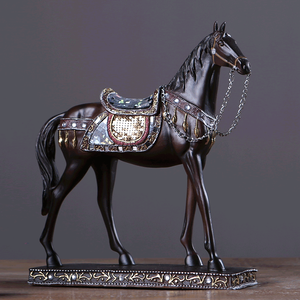 Bán Buôn Hot Bán Động Vật Trang Trí Nội Thất Phụ Kiện Polyresin Phi Nước Đại Ngựa Trang Trí - Product Image 4