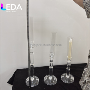 LEDA Wedding Flower Stand High Quality Crystal Table decoration Centerpiece - Product Image 2
